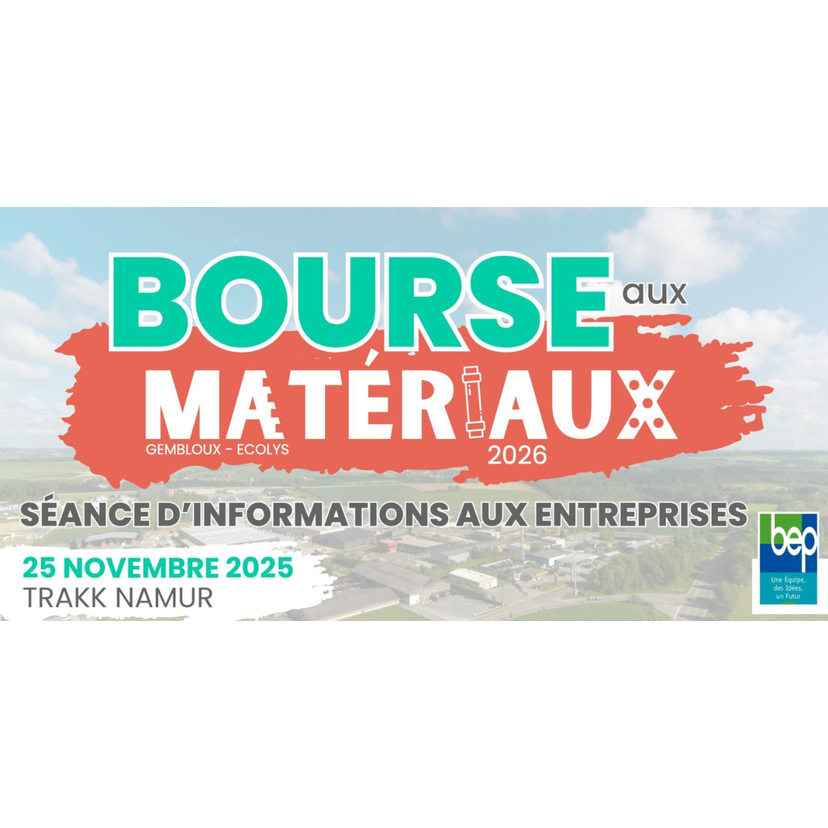 Affiche Bourse aux matériaux : séance d'information