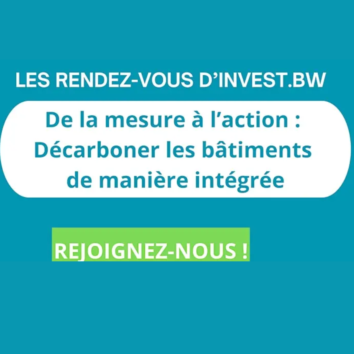 Affiche De la mesure à l'action : décarboner les bâtiments de manière intégrée