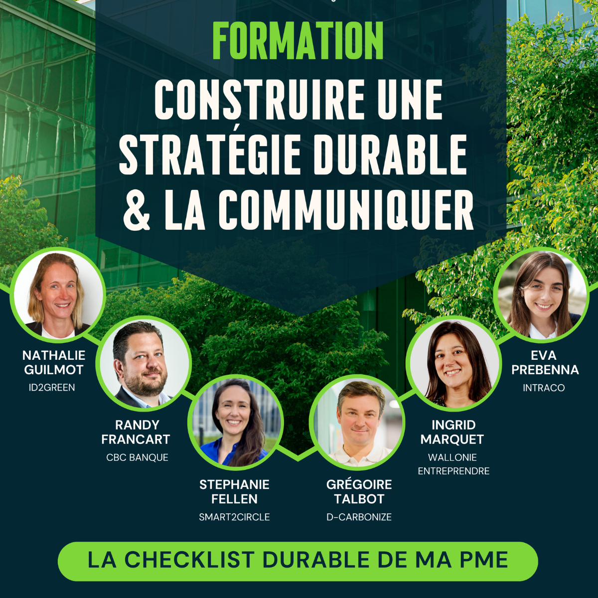 Affiche Formation courte en durabilité :  « La check-list durable de ma PME »