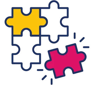icône de puzzles pour illustrer la participation