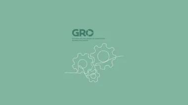 Logo GRO et roues d'engrenages