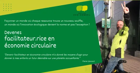 bannière pour la formation de facilitateur en économie circulaire