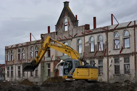 travaux d'excavation