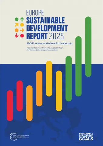 couverture du rapport sur le développement durable en Europe