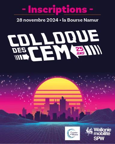 affiche du colloque des conseillers en mobilité