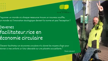 bannière pour la formation de facilitateur en économie circulaire